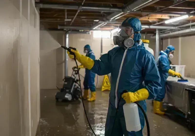 Basement Sanitization and Antimicrobial Treatment process in Mesa County, CO