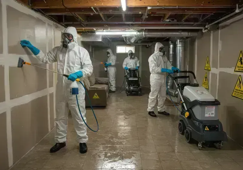 Basement Moisture Removal and Structural Drying process in Mesa County, CO